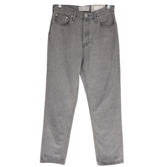 Everlane The 90s Cheeky High Rise Straight Crop Jeans In Grey - Picture 2 of 9